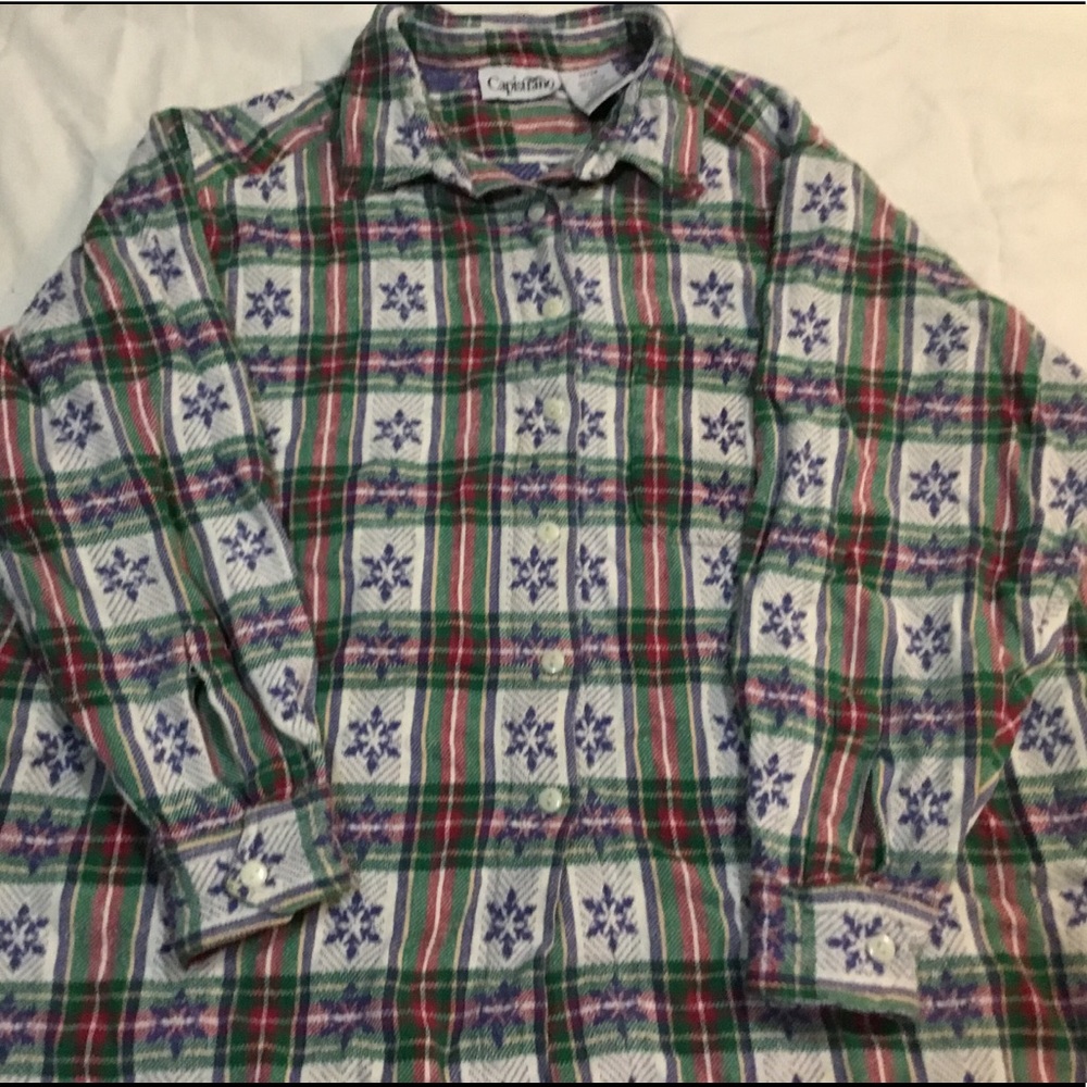 Christmas flannel snowflakes Capistrano 22/24